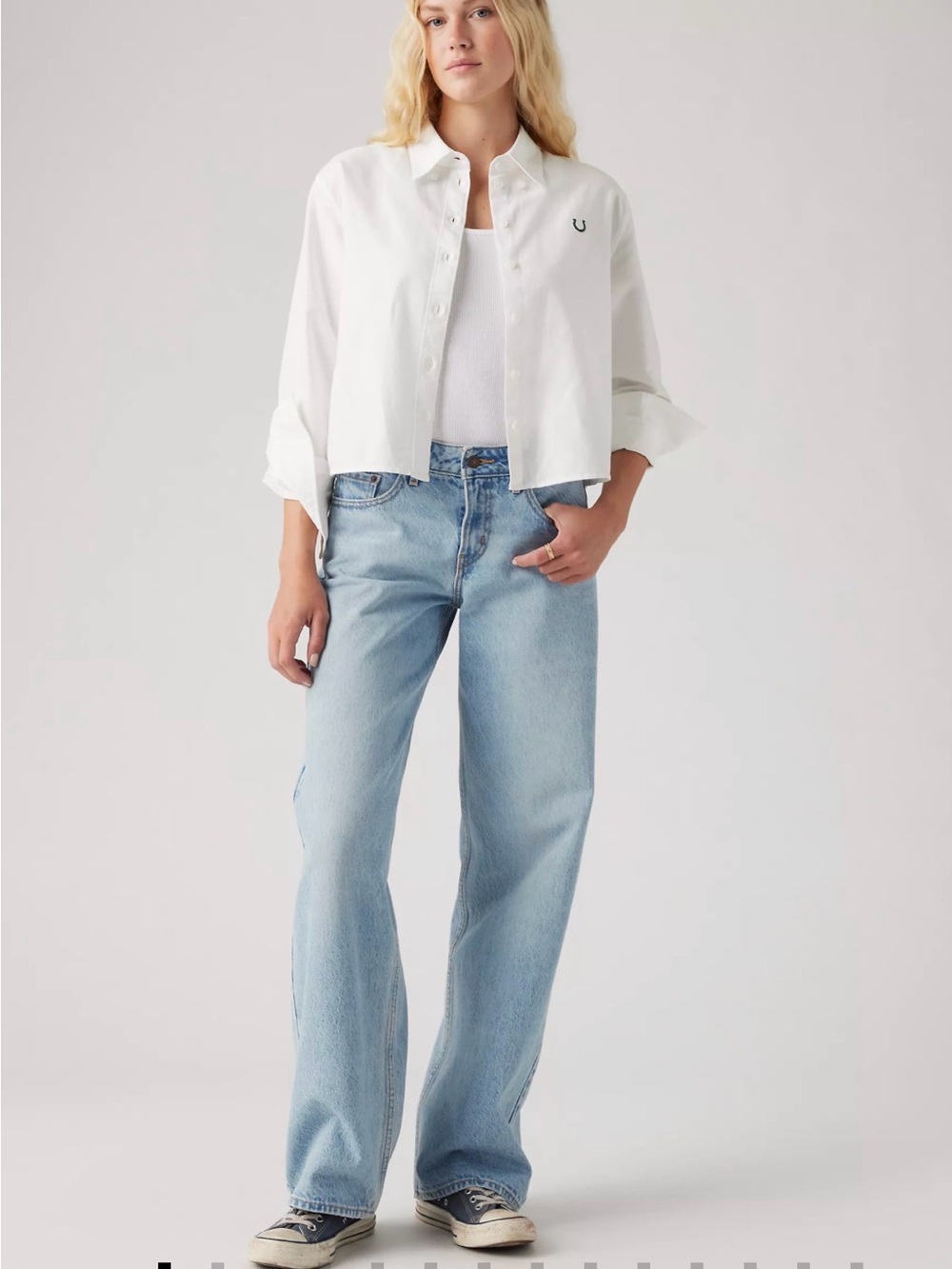 NWT Levi's Light Wash Relaxed Low Loose Denim